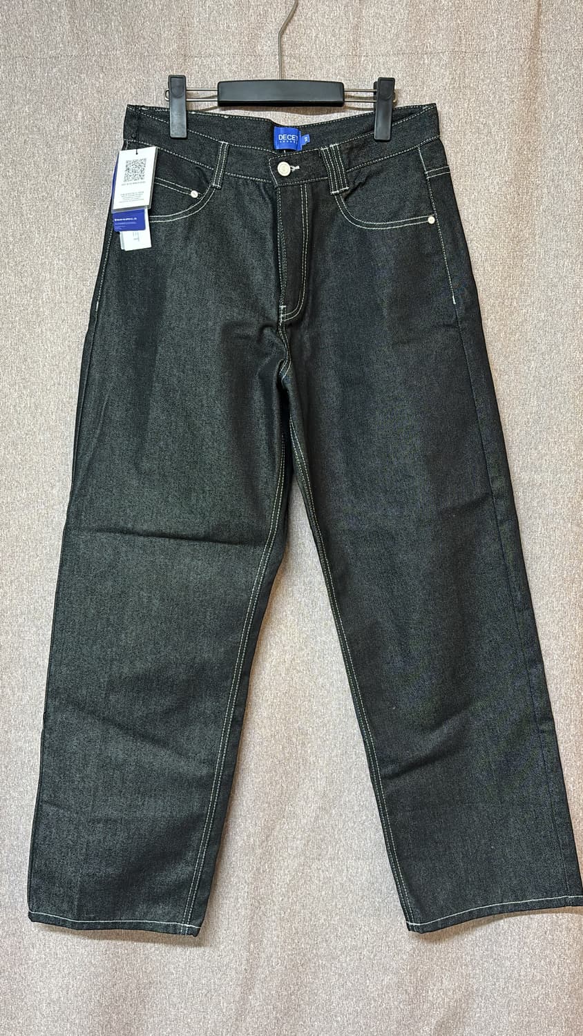데게트 DECET 데님 와이드팬츠 블랙 상품이미지1
