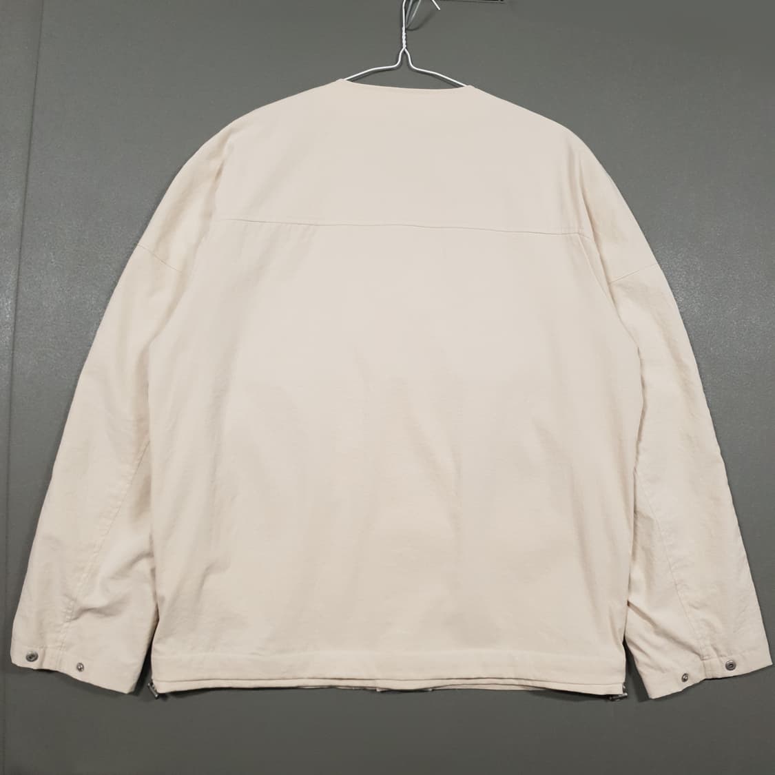 XL) 리버클래시 립스탑 심플 포켓 디테일 컬러리스 점퍼 자켓 베이지 상품이미지10