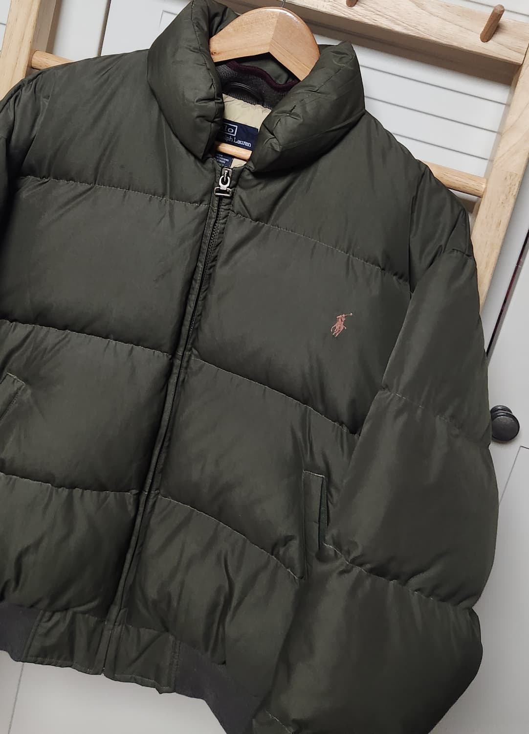 폴로 랄프로렌 카키 푸퍼 패딩 자켓 상품이미지4