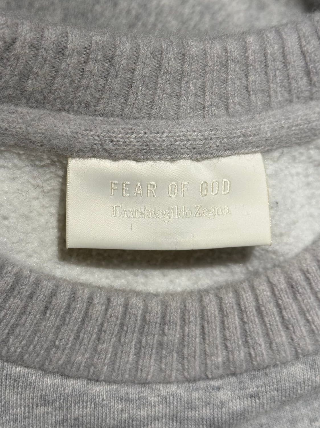 피어 오브 갓 X 에르메네질도 제냐 그레이 스웻 셔츠 조거 셋업 상품이미지6