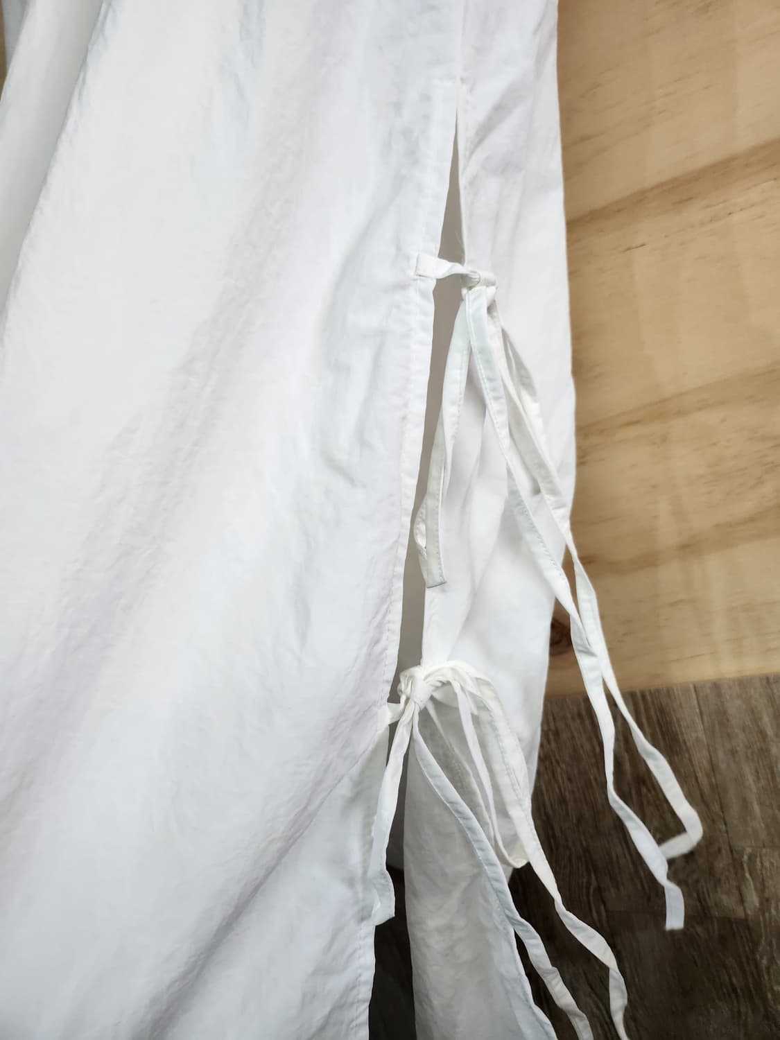 538) 끈 포인트 밴딩 롱 스커트 상품이미지3