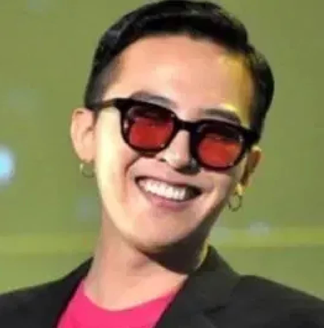 DPEW 레드 틴트 선글라스 지드래곤 권지용 뿔테 지디 빨간 안경 상품이미지5