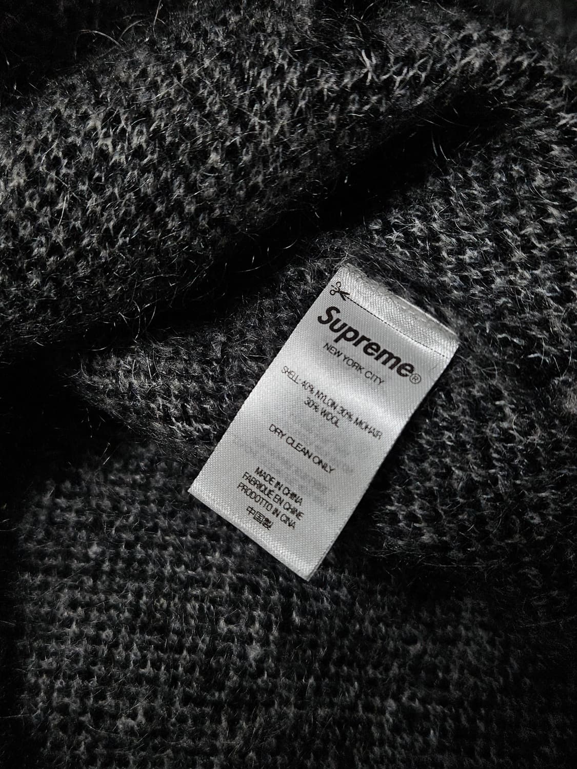 22fw 슈프림 앱스트랙트 스트라이프 모헤어 가디건 S 상품이미지6