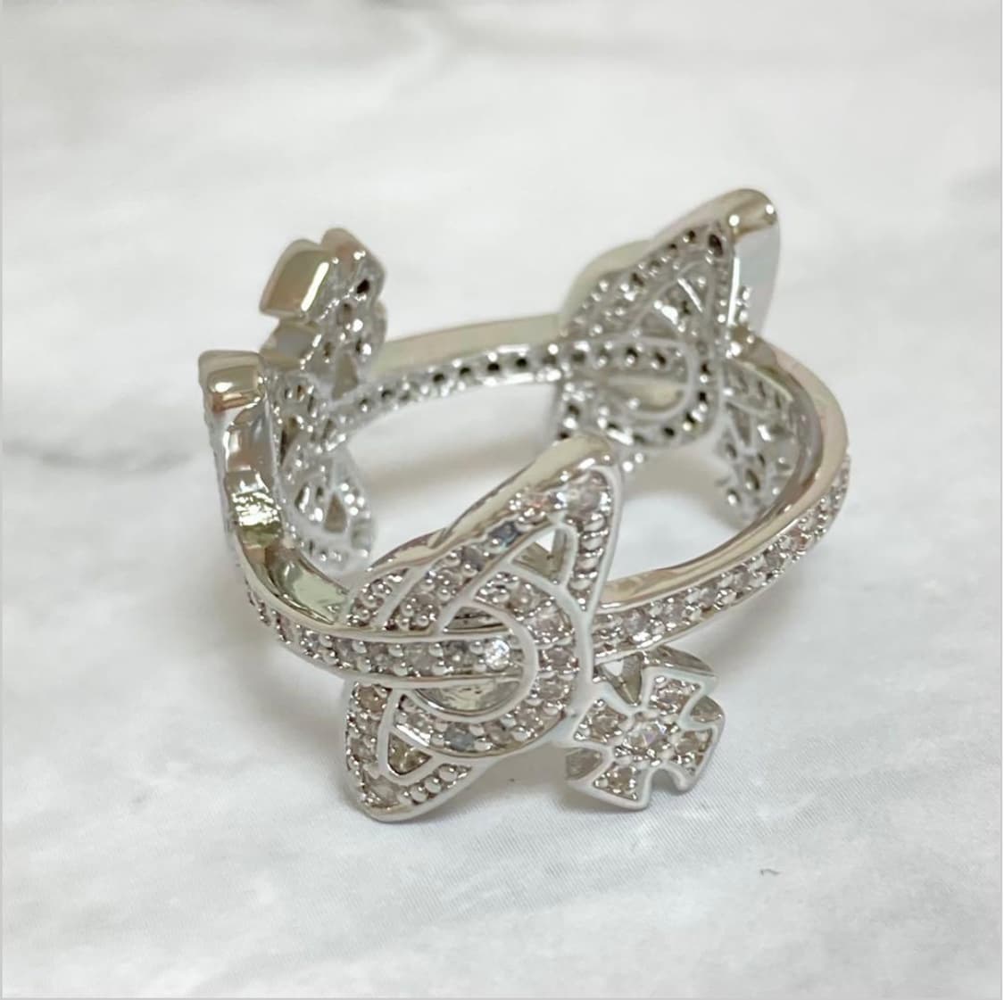 비비안웨스트우드 아카이브 marquita 큐빅orb 반지 상품이미지3