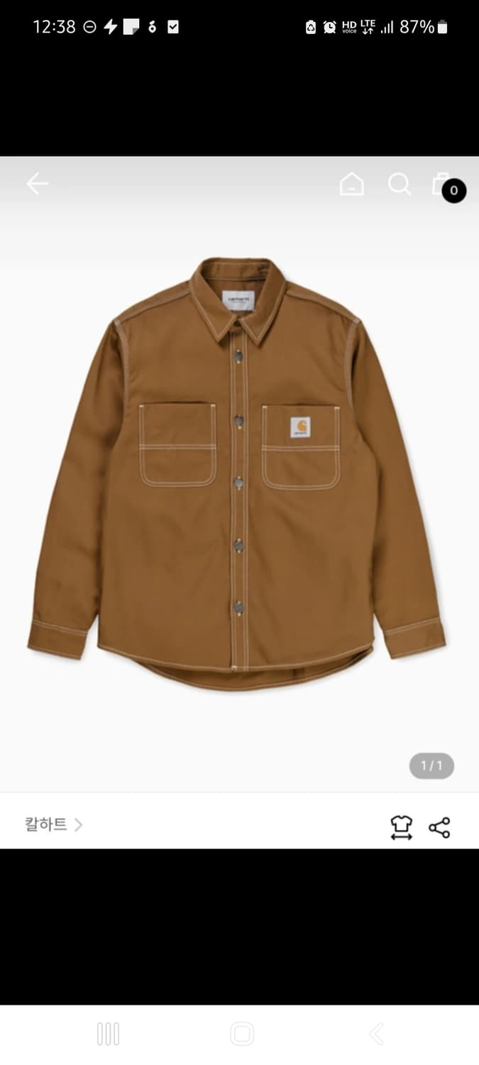 새상품) 칼하트 남성 자켓 초크 데님 자켓 상품이미지6