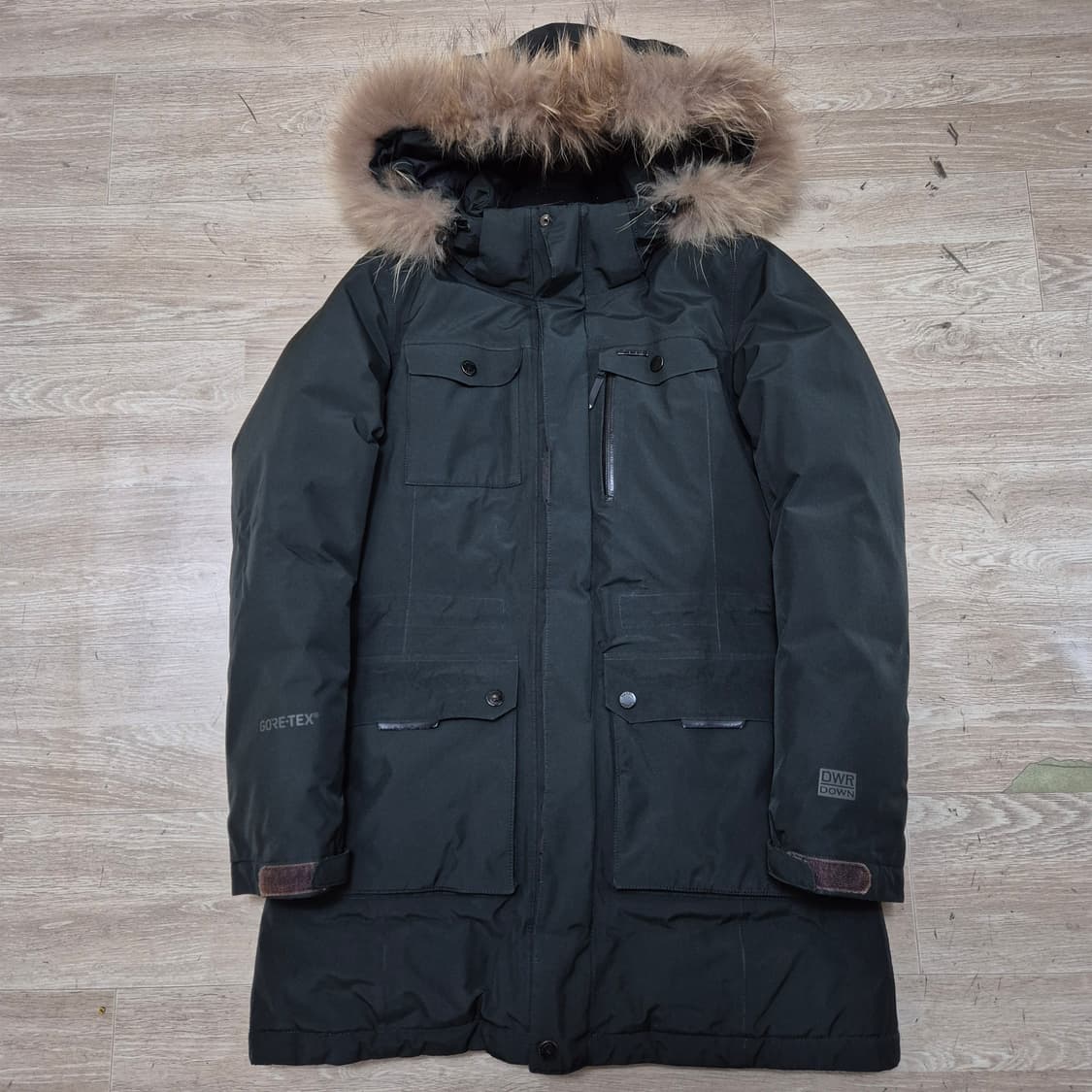 트랙스타 덕다운 퍼후드 고어텍스 롱패딩 S(90) 상품이미지1