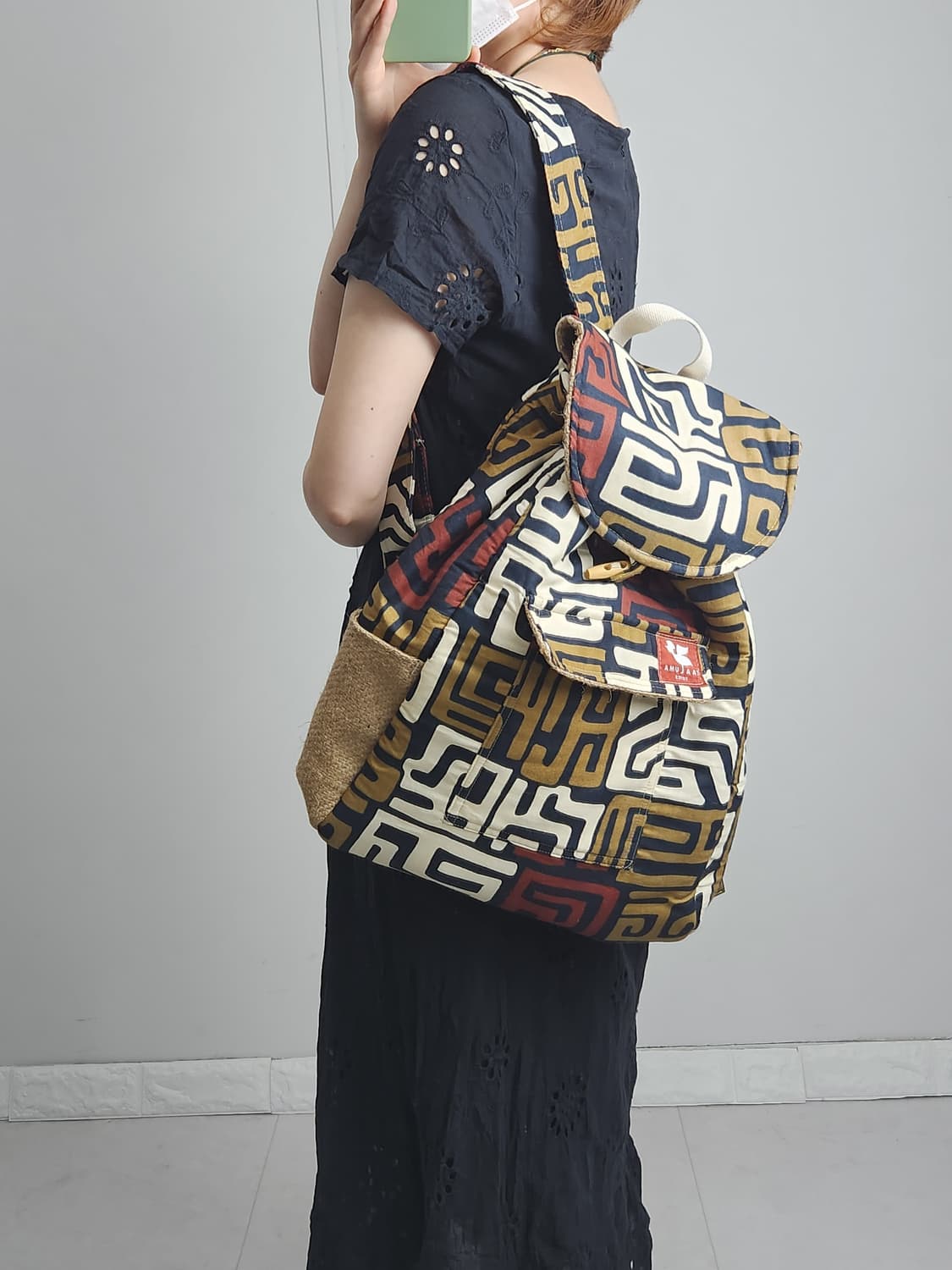 (TAALUMA TOTE)패턴 백팩 상품이미지3