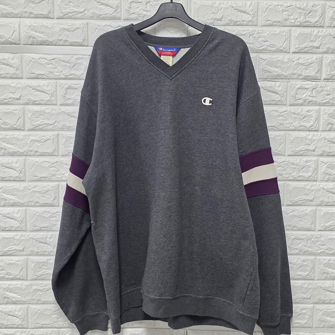택포_ 챔피온 V넥 맨투맨 2XL  상품이미지1