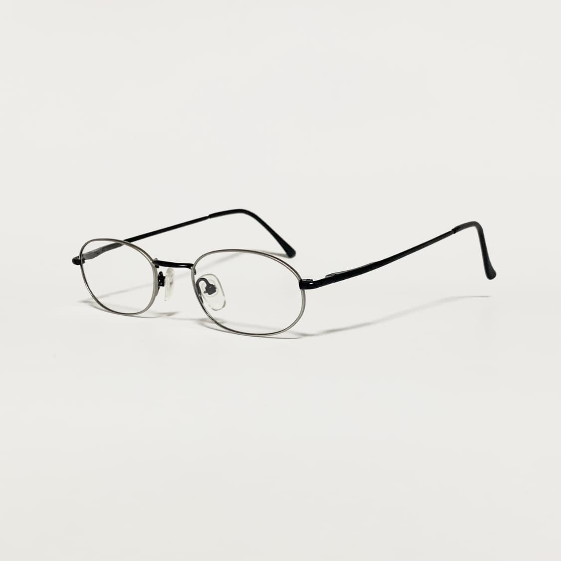 817 데드스탁 빈티지안경 실버 오벌 미니멀 소형 라운드 프레임 상품이미지2