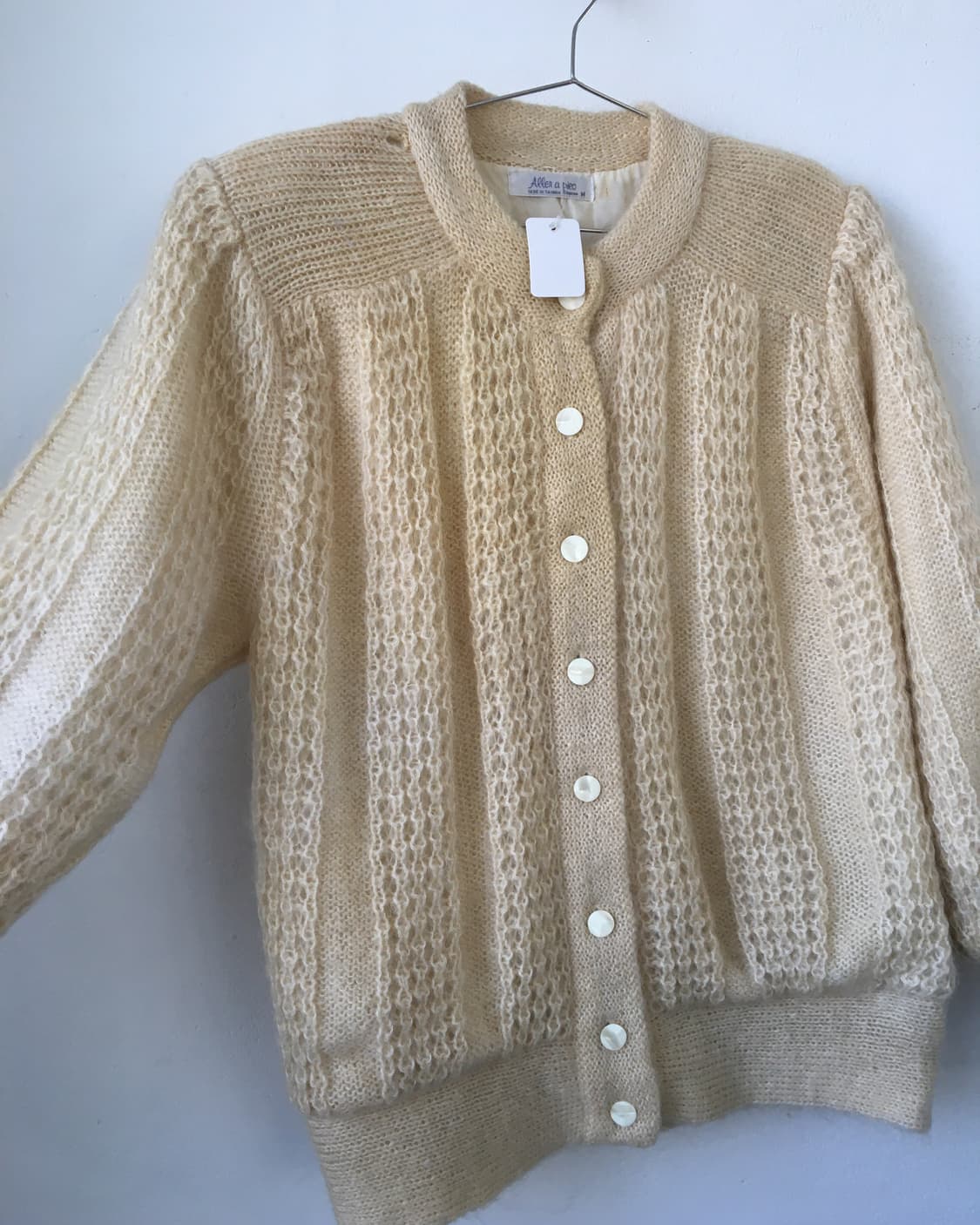 Punching pattern knit cardigan 상품이미지5