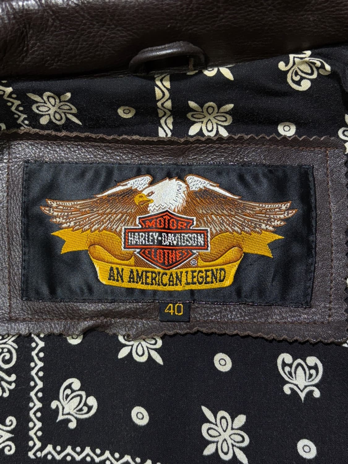 90's 할리데이비슨 2nd 트러커 가죽자켓 상품이미지8