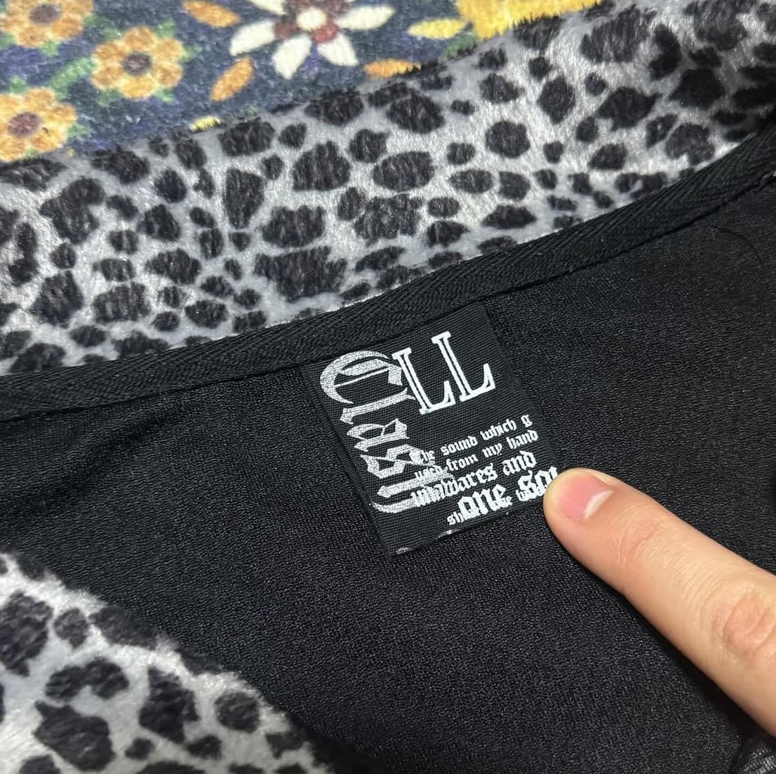 [재패니즈] Y2K 레오파드 카라 하프 져지 상품이미지6