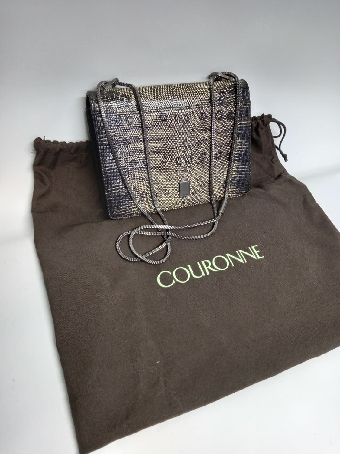 쿠론 미니크로스 앤 숄더백 파이톤패턴 상품이미지4