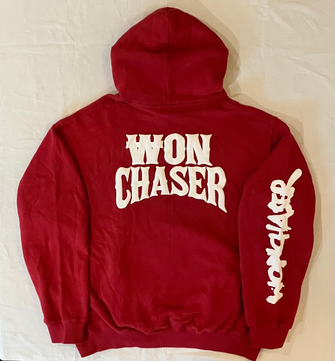 희귀) WON CHASER 원체이서 후드티 레드 상품이미지1