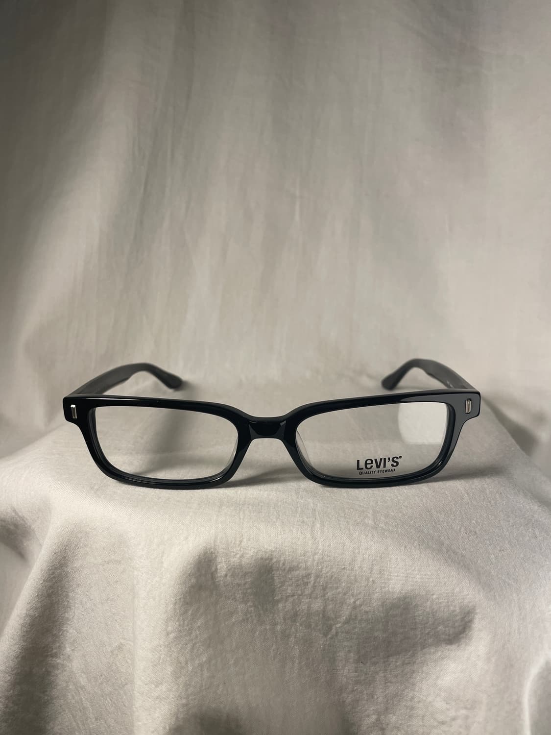 Levi's 리바이스 블랙 라운드스퀘어 뿔테 빈티지 긱시크안경 상품이미지1
