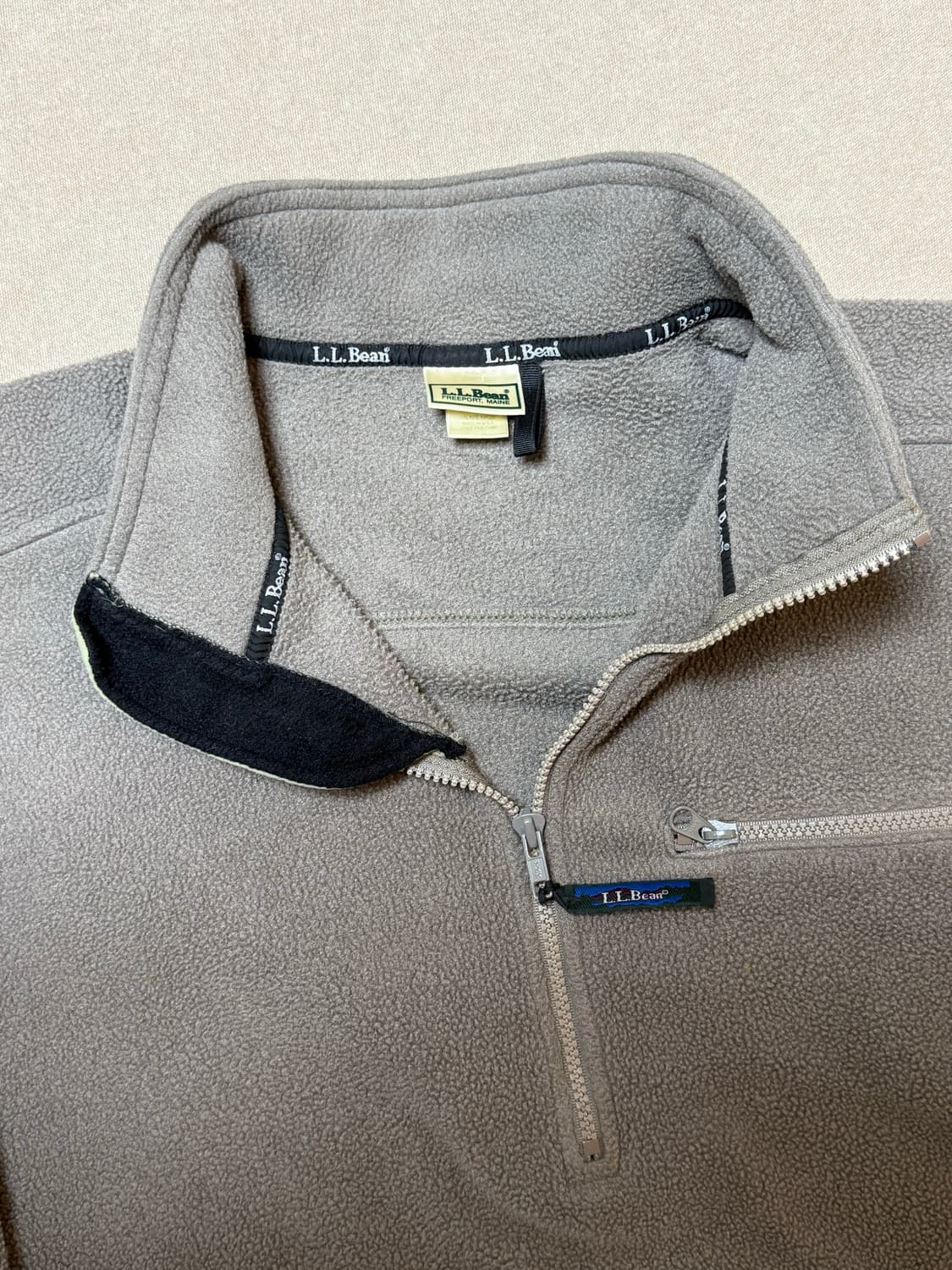 엘엘빈 헤비 플리스 풀오버 브라운 90s 상품이미지4