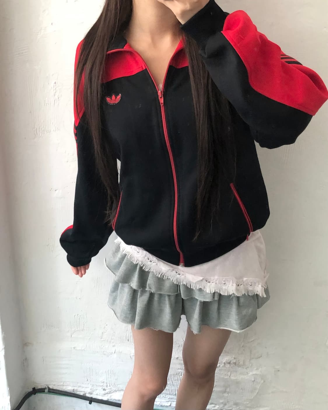 Adidas 아디다스 90’s 서독제 파이어버드 와펜 레드 투톤 트랙탑  상품이미지3
