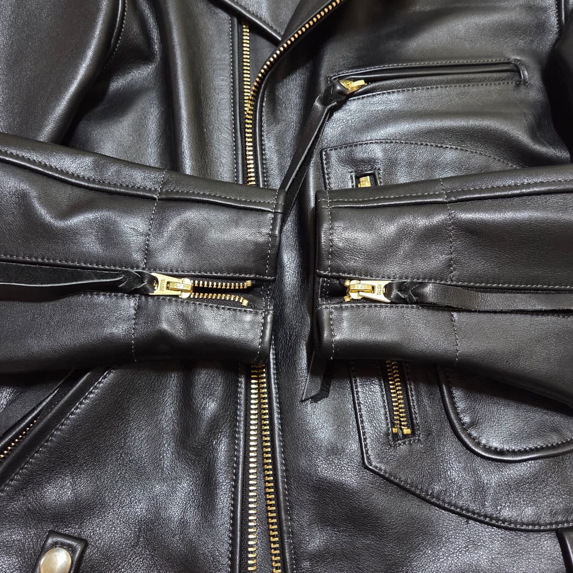 VELUOKLDLY 소가죽 D포켓 더블라이더 상품이미지4