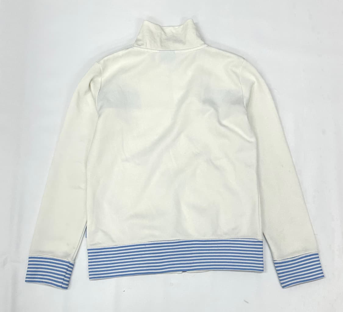 HangTen 화이트&블루 Y2K 스포츠 트레이닝 자수로고 져지  상품이미지3