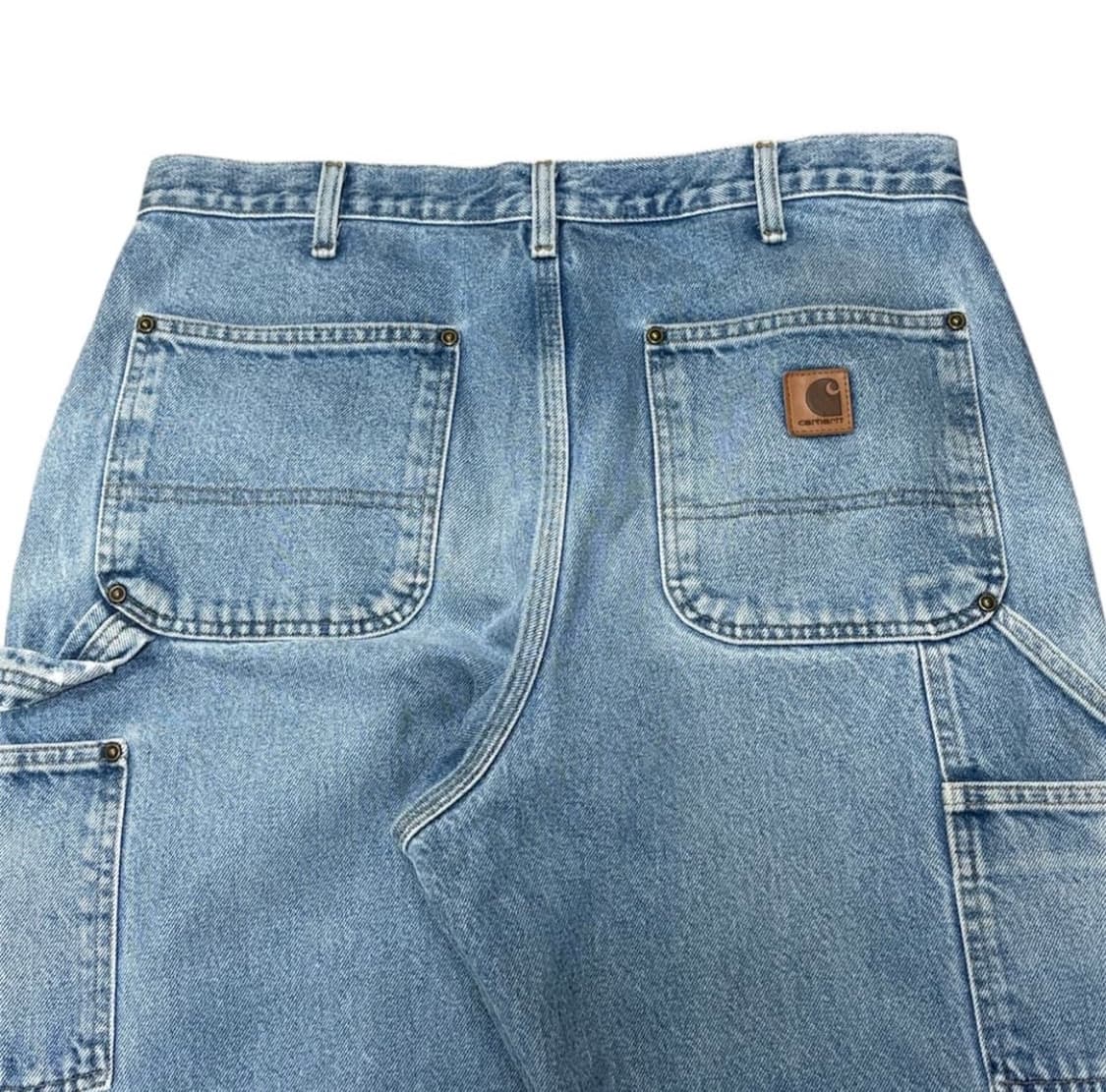 빈티지 칼하트 B73 더블니 연청 faded 상품이미지4