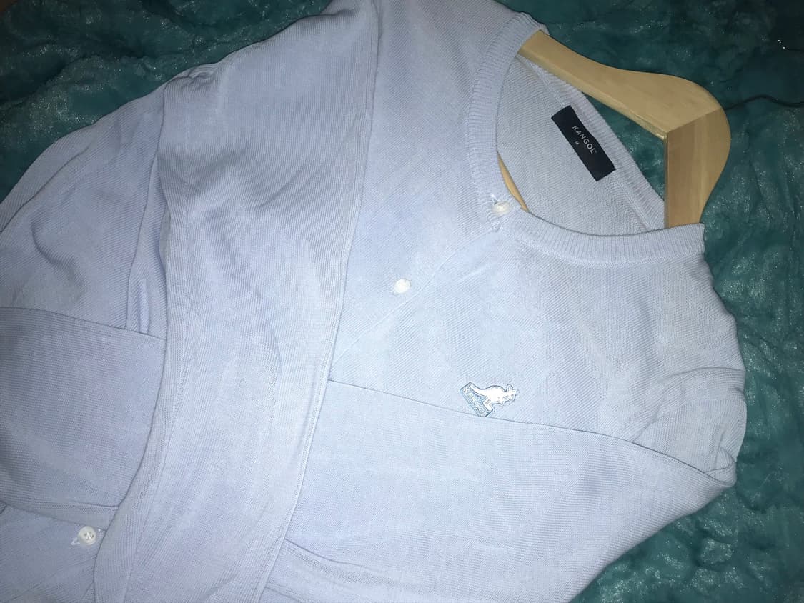 캉골 우먼스 에센셜 가디건 1899 라이트블루 m 상품이미지1