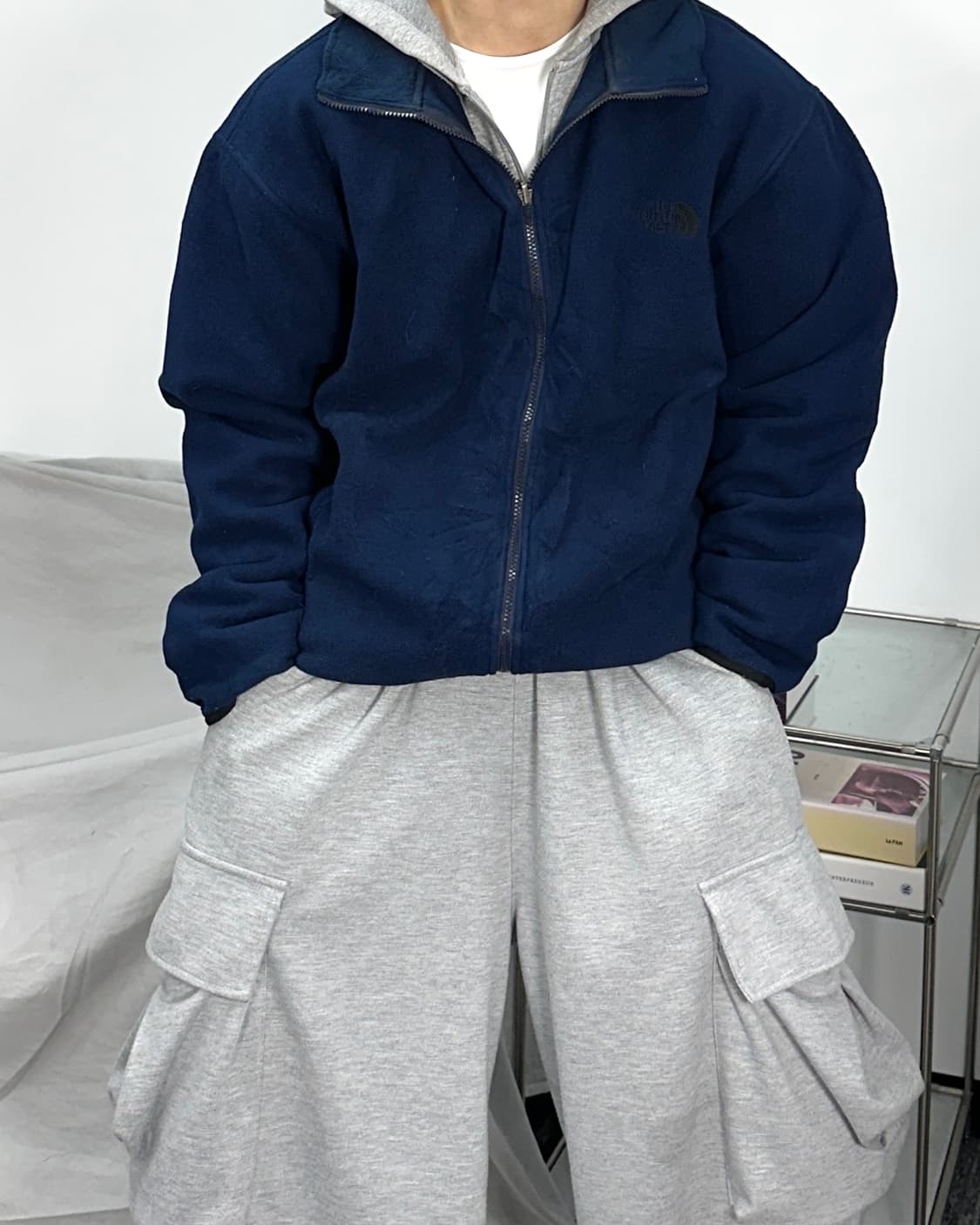 노스페이스 네이비 플리스 자켓 L 상품이미지1