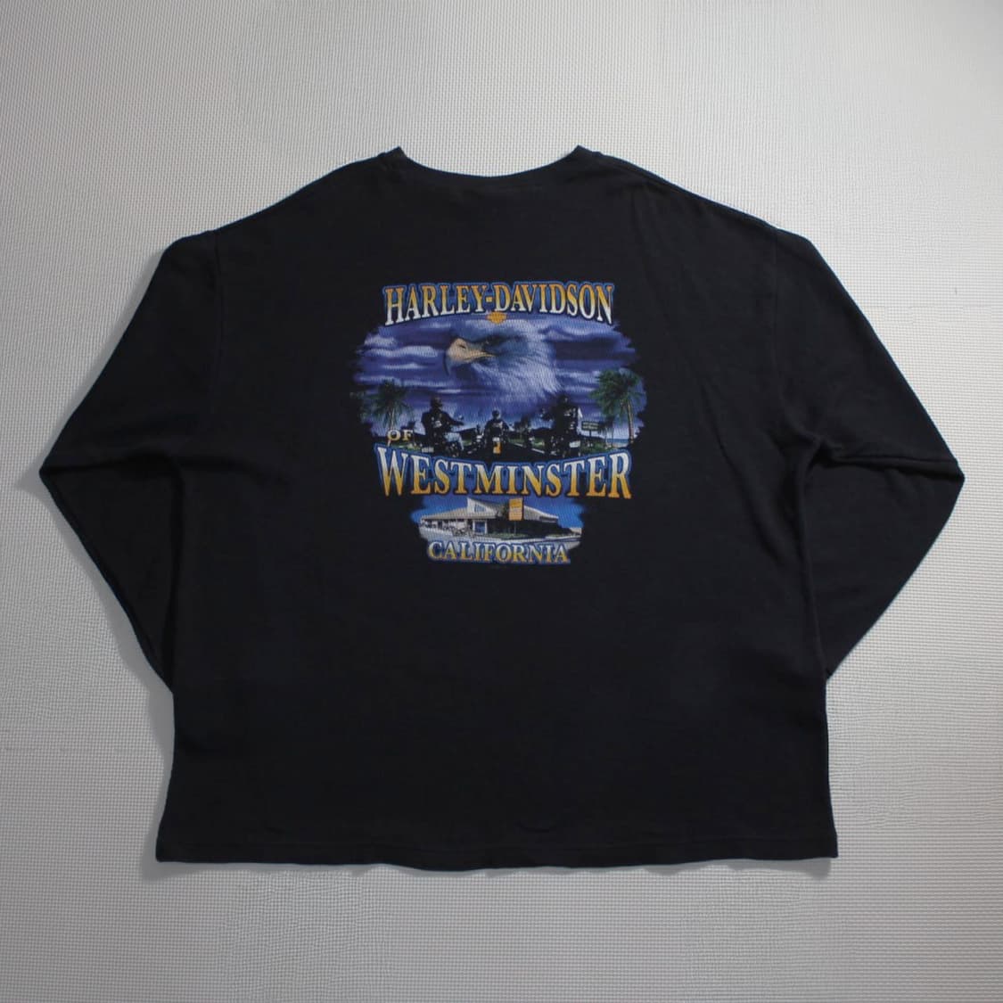 90's Harley-Davidson 할리 데이비슨 독수리 백 프린트 상품이미지2