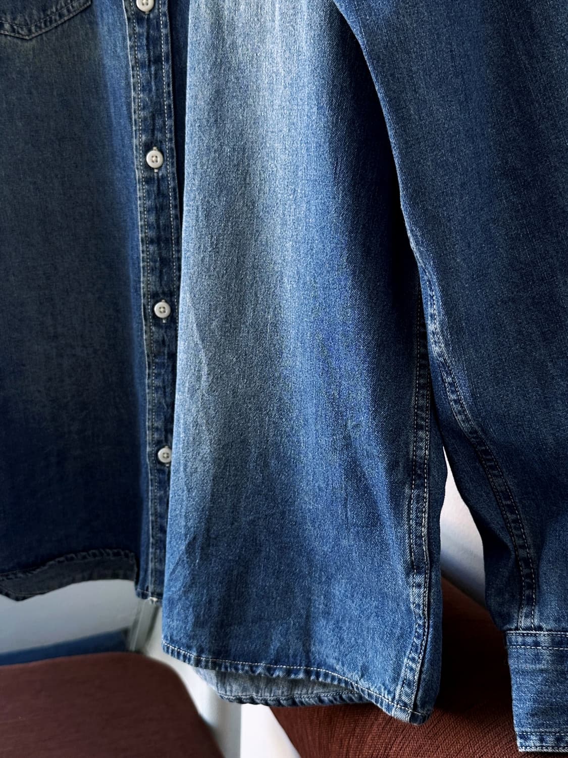 Cotton denim L/S work shirt 상품이미지3