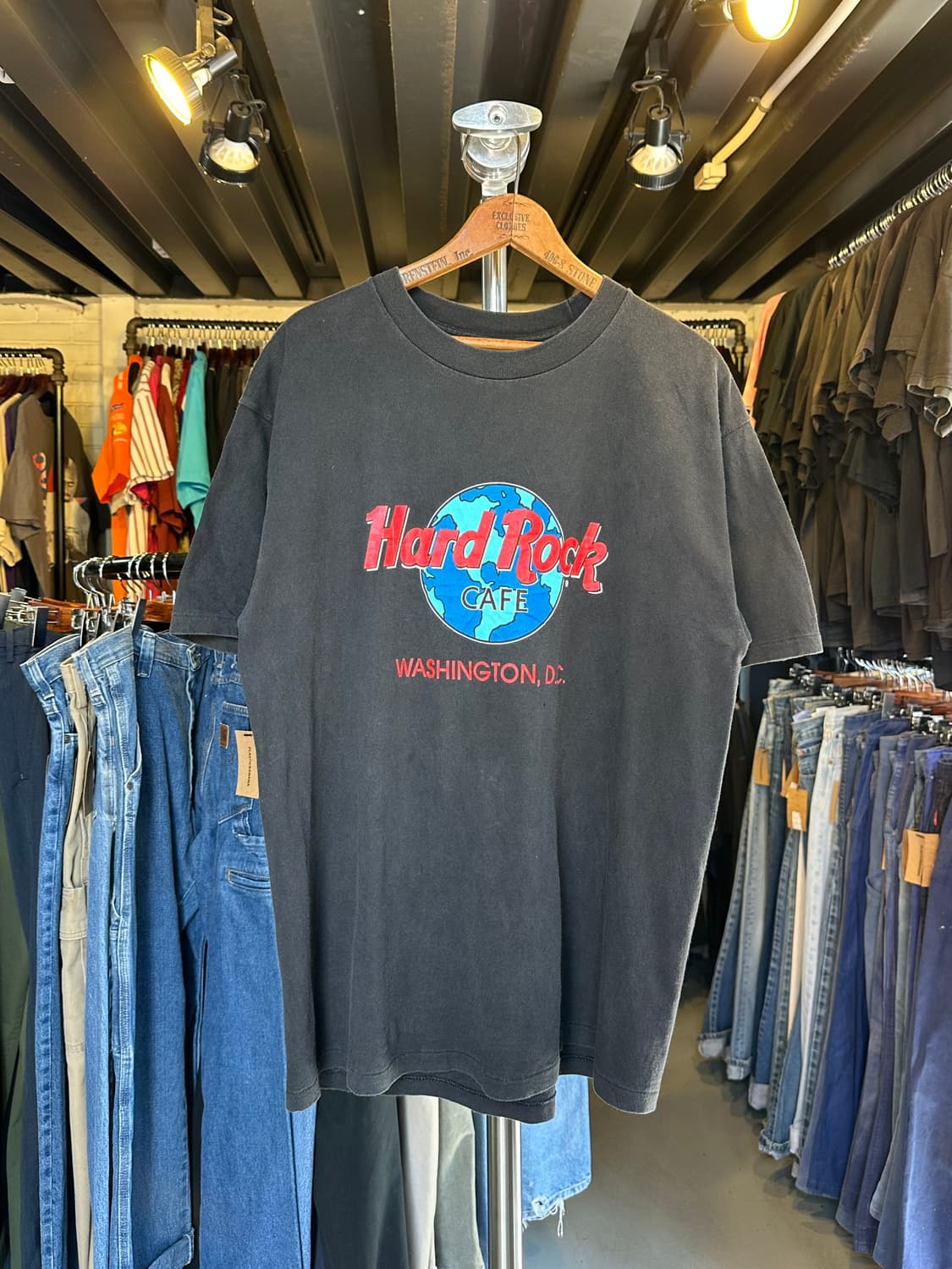 90s 하드락카페 페이드 프린팅 티셔츠 made in usa 상품이미지1