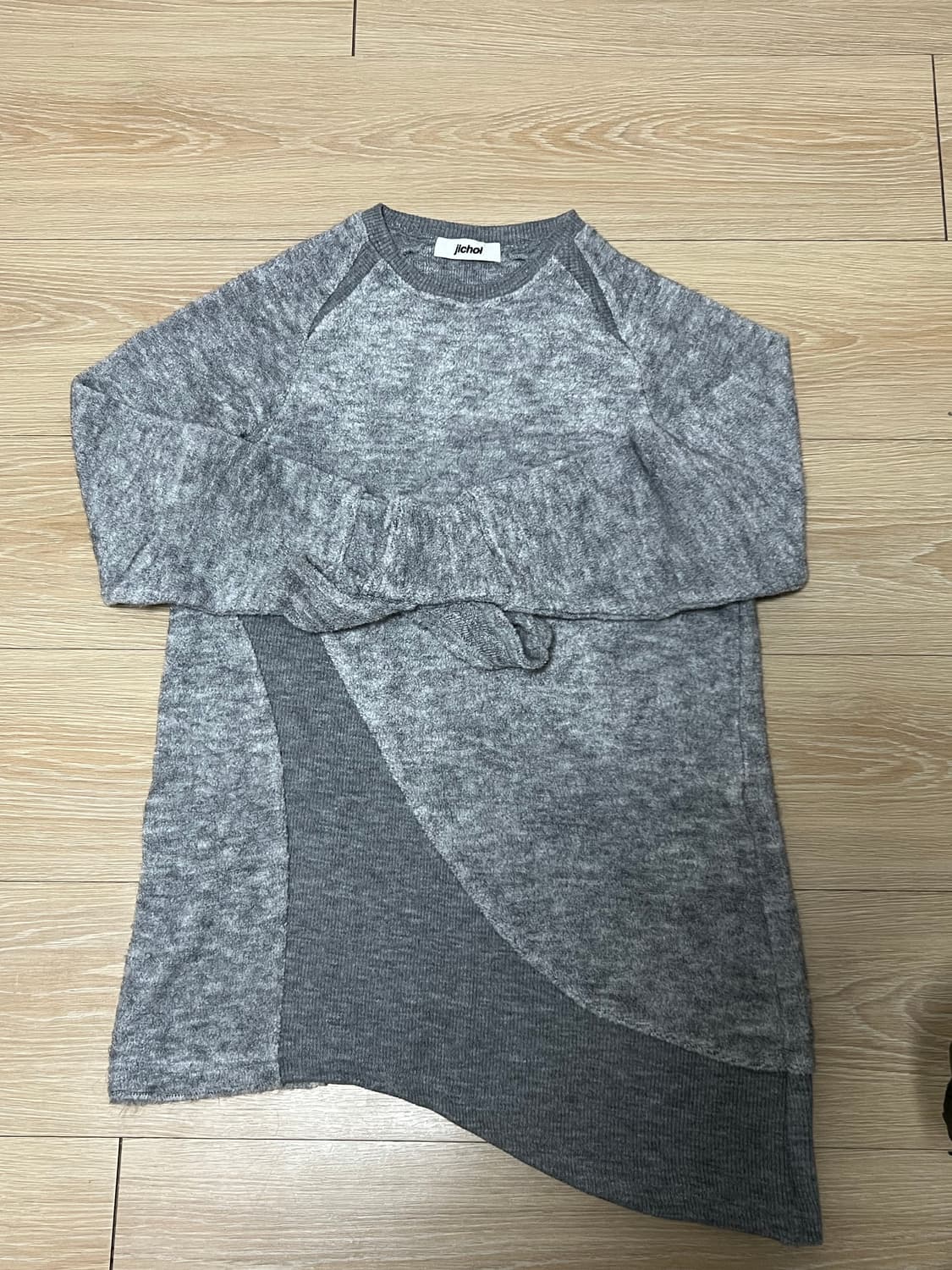 AW24 CURVED RAGLAN SWEATER 지초이 스웨터 원피스 상품이미지2