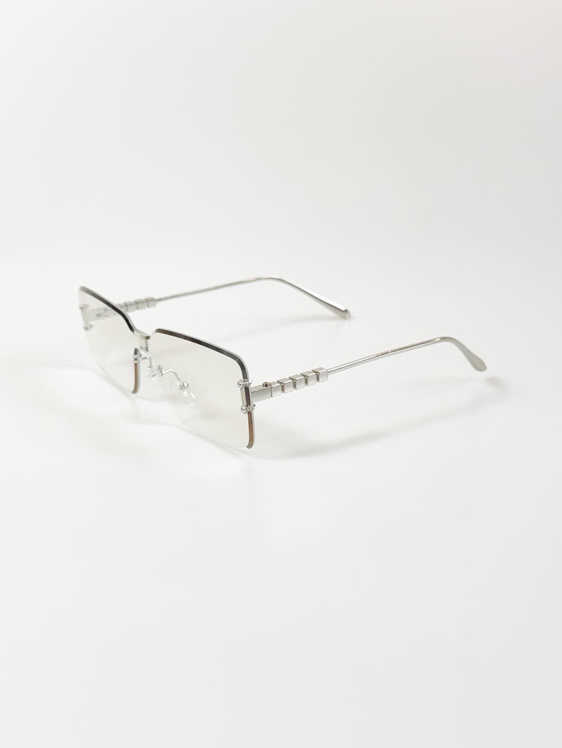 고글 무테 스퀘어 쉴드 프레임 빈티지 틴트 선글라스 상품이미지3