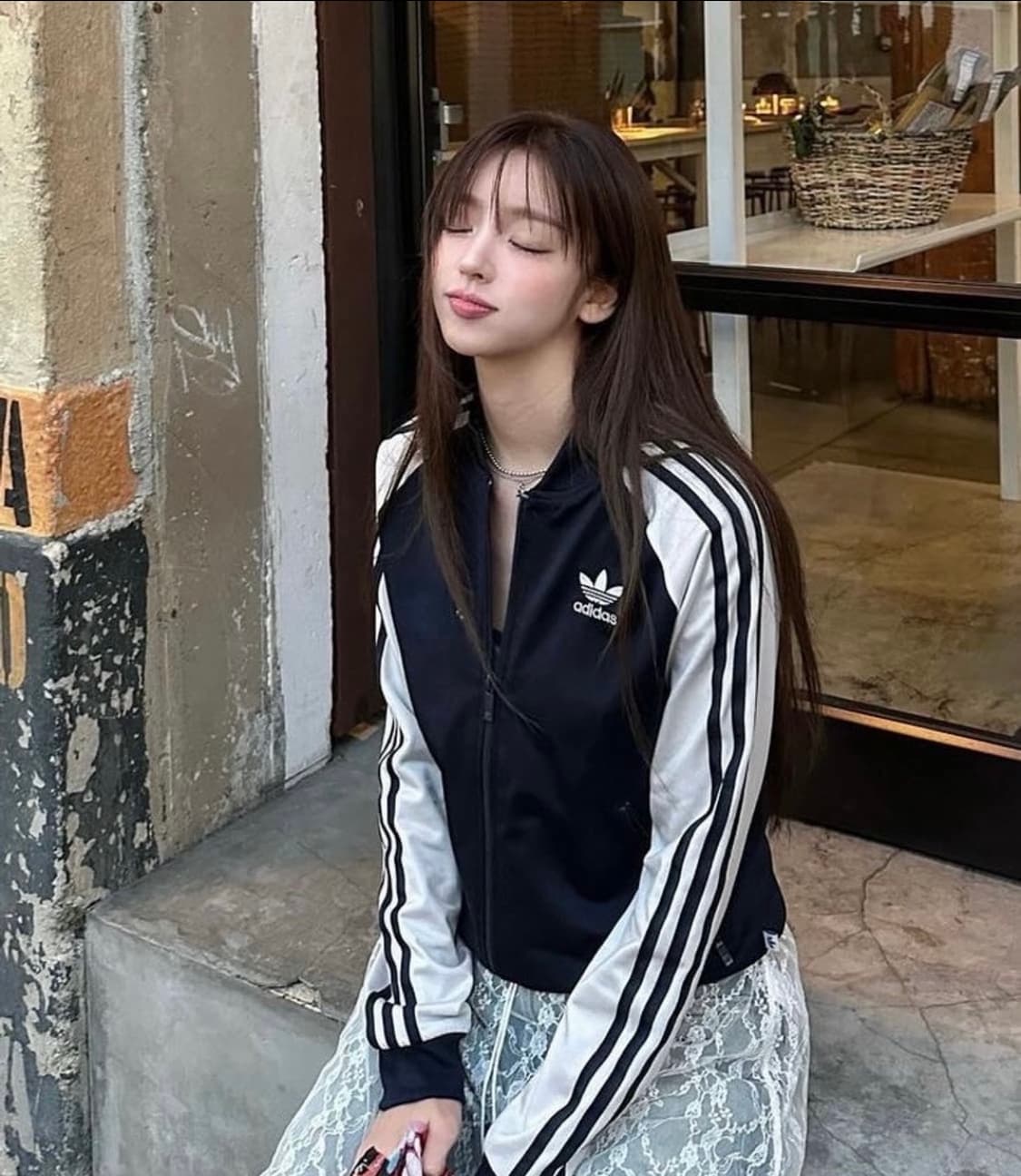아디다스 레오파드 홍지윤 네이비 져지  상품이미지2