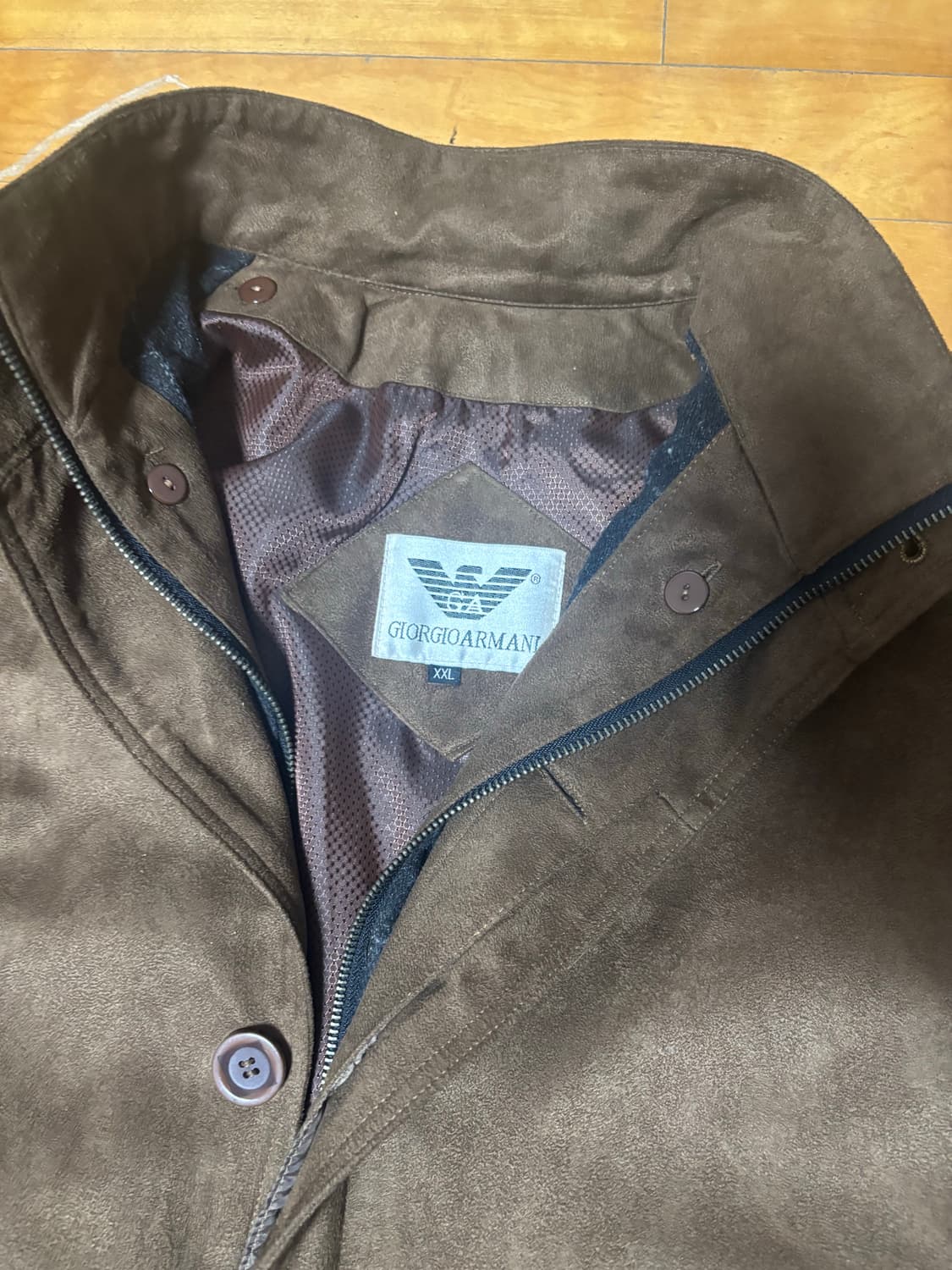 Giorgio Armani 스웨이드 더블 자켓 상품이미지4