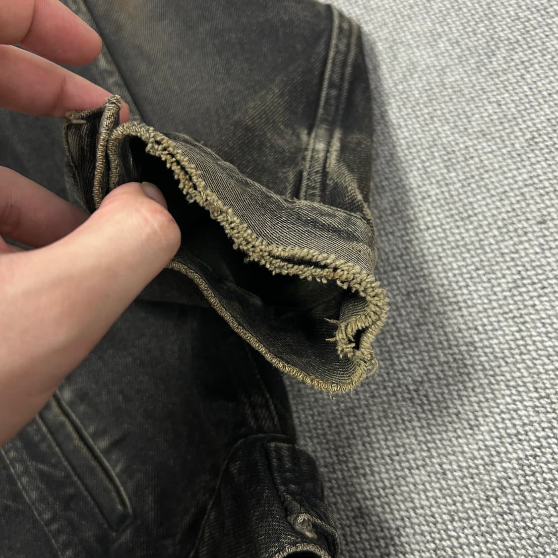 리바이스 90s 70748 빈티지 워시드 흑청자켓(105) 상품이미지8