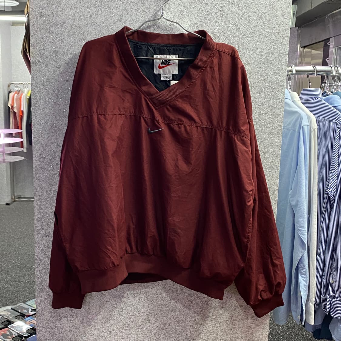 나이키 미들로고 딥레드 웜업 B3168 상품이미지2