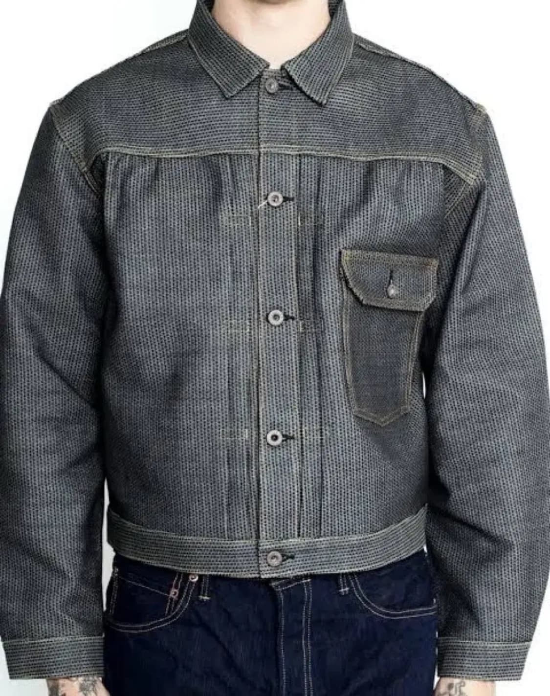 캐피탈 센츄리 데님자켓 n7s 차콜 상품이미지1