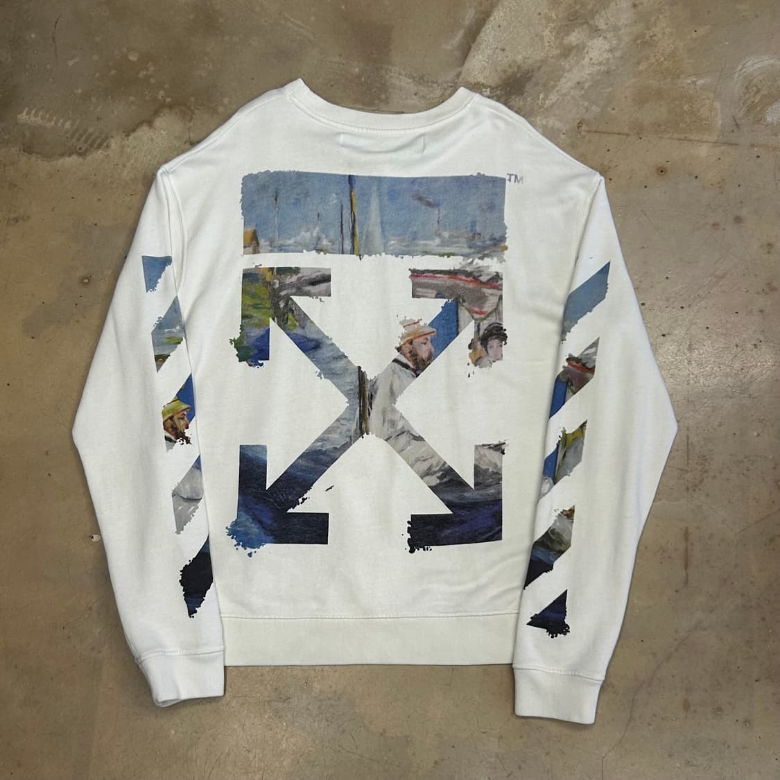 XL 오프화이트 화이트 맨투맨 상품이미지2