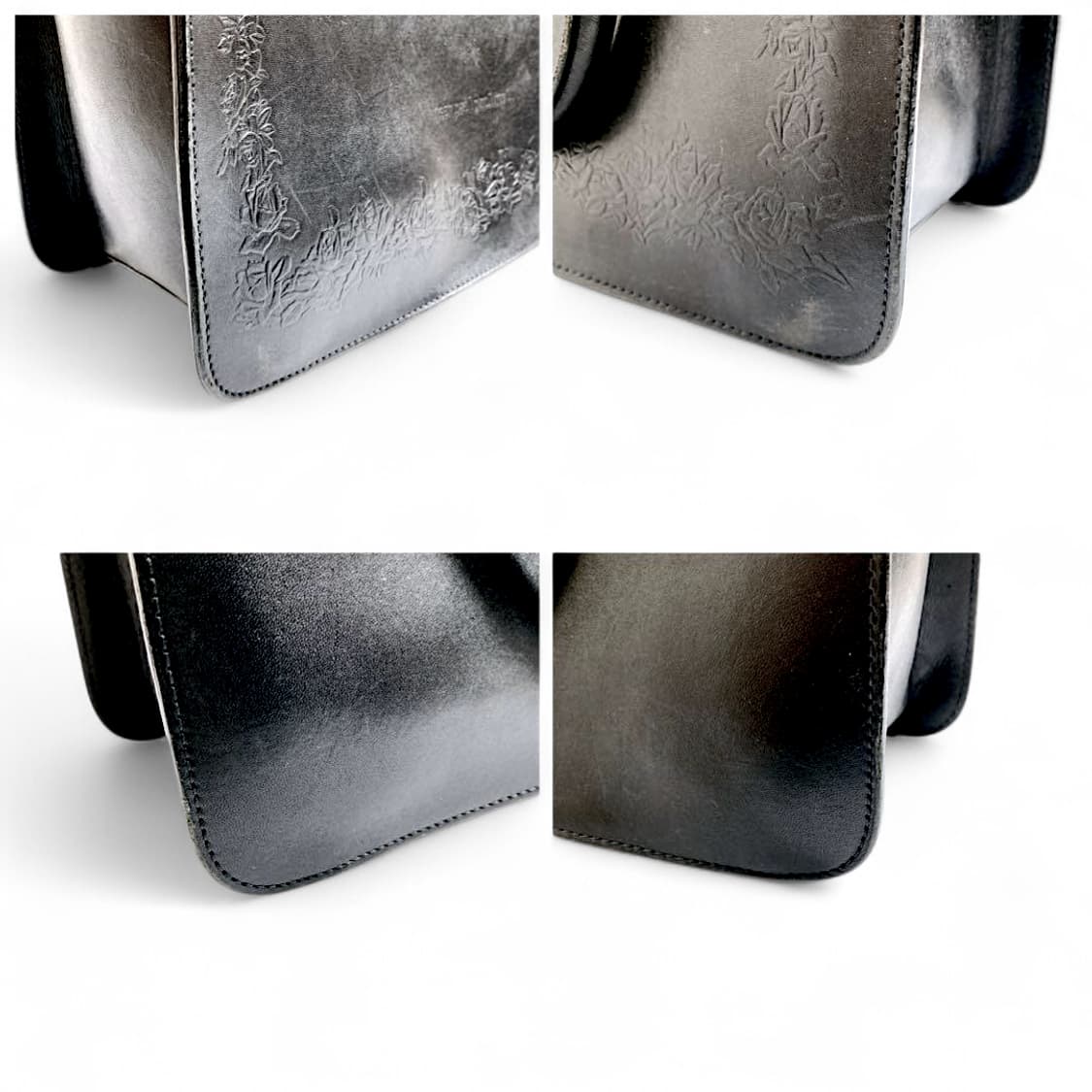 장폴고티에 90s 아카이브 뉴로즈 레더 토트백 상품이미지6