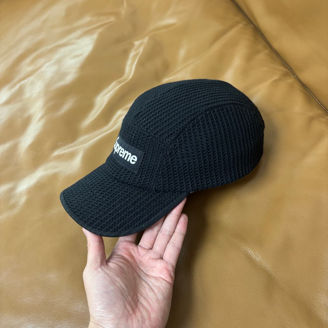 Supreme 슈프림 블랙 캠프캡 모자 (21ss Sting Black) 상품이미지5