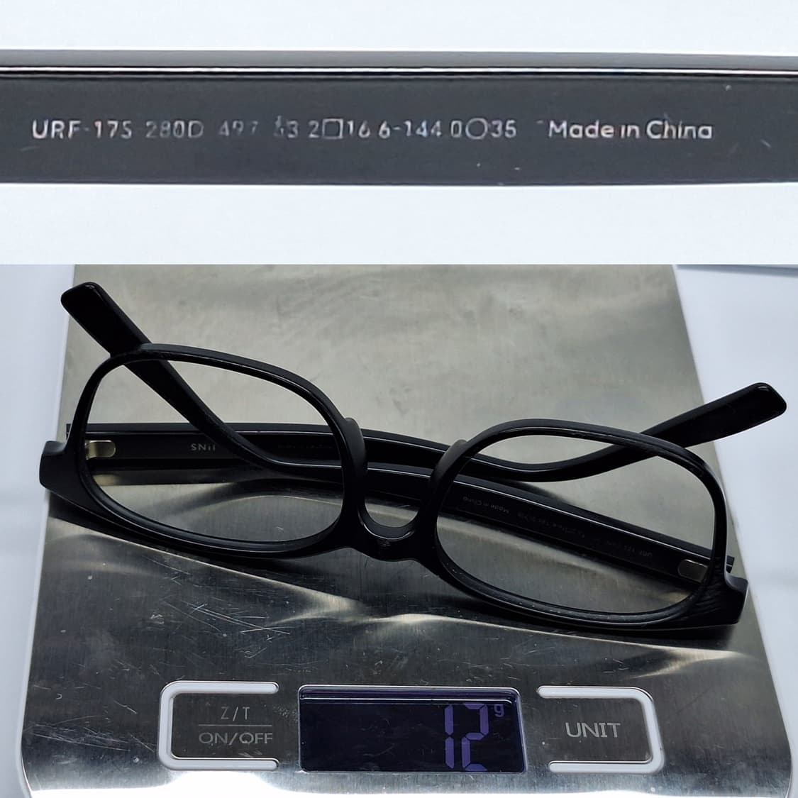 JINS 진스 URF-17S-280 메트 피니시 블랙 웰링턴 안경테 안경 상품이미지9