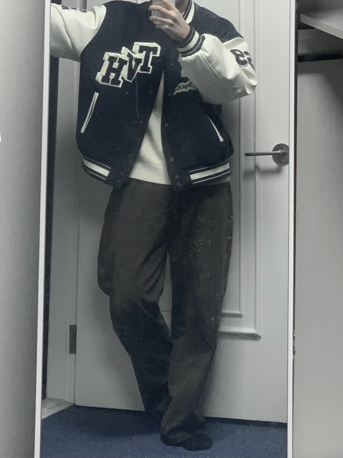 더바이닐하우스 바시티 자켓 / 네이비 L 상품이미지3