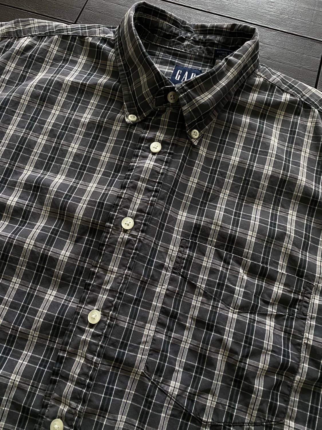 (L) 올드갭 플란넬 반팔 셔츠 상품이미지3