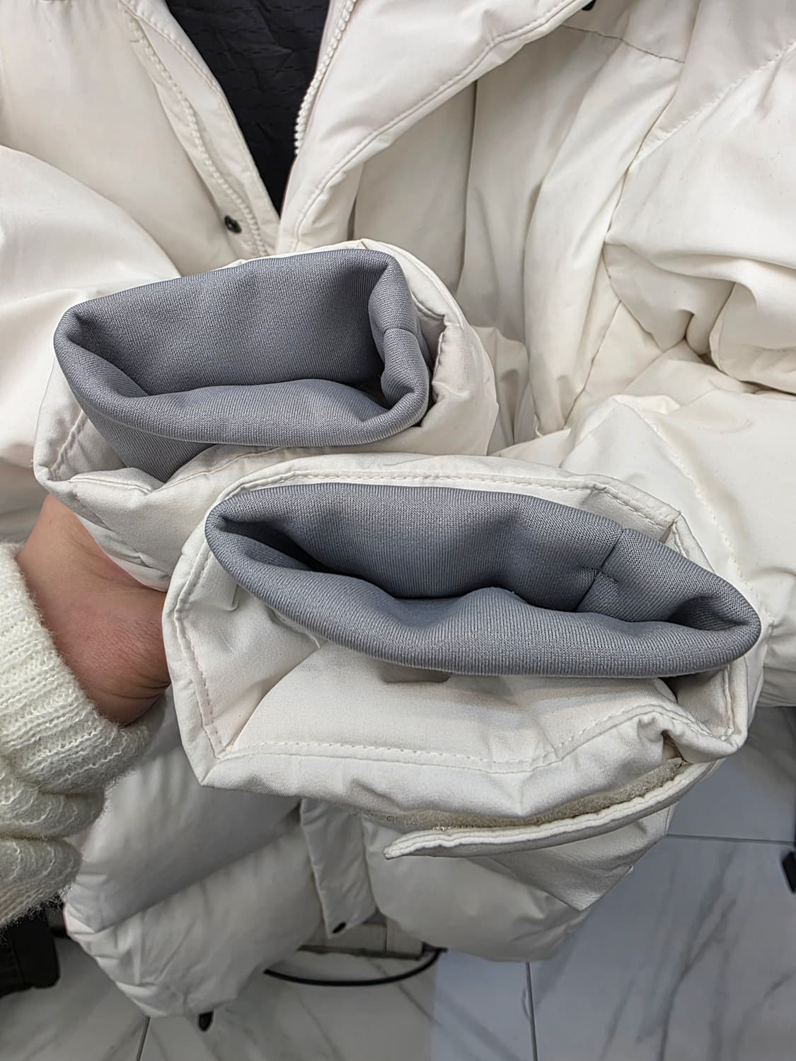 디스커버리 익스페디션 롱패딩 화이트 95 상품이미지4