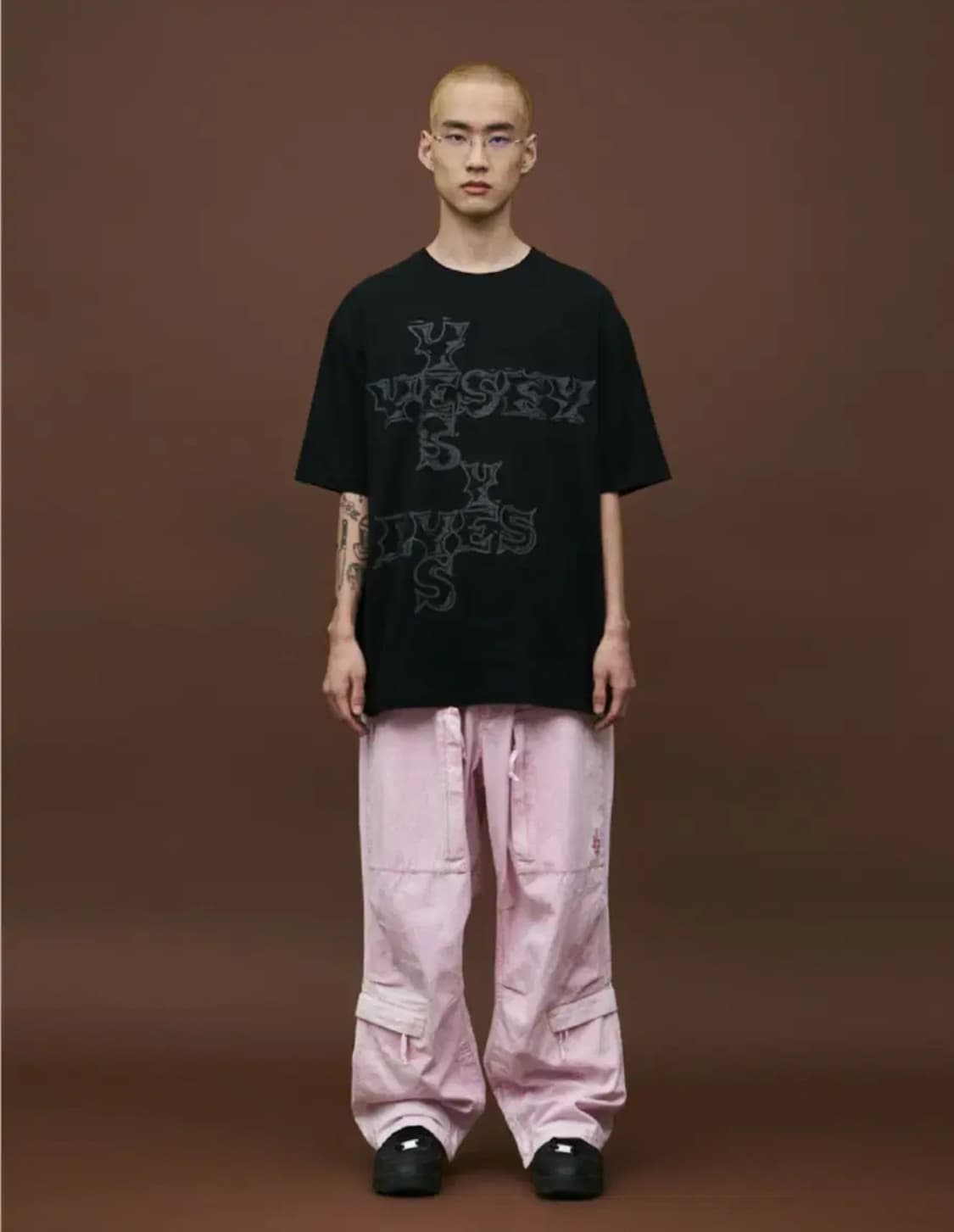 예스아이씨 YESEYESEE 핑크 데님 바지 M 상품이미지3