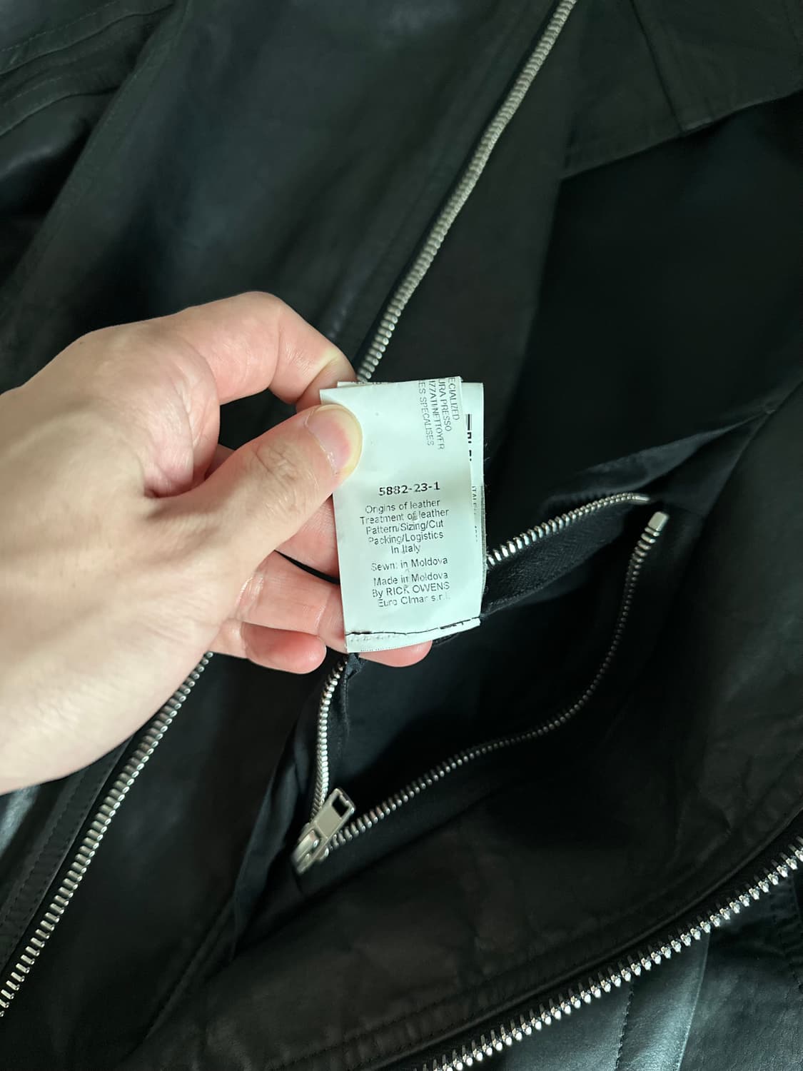 릭오웬스 몰리노 레더자켓 48 상품이미지5