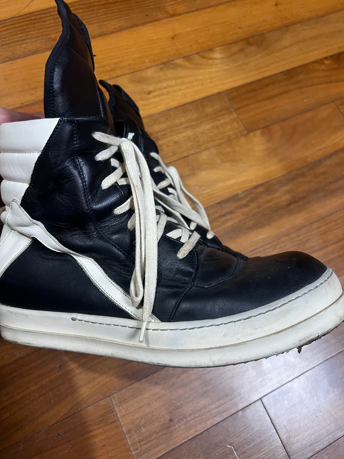 릭오웬스 지오바스켓 블랙밀크 스니커즈 상품이미지2