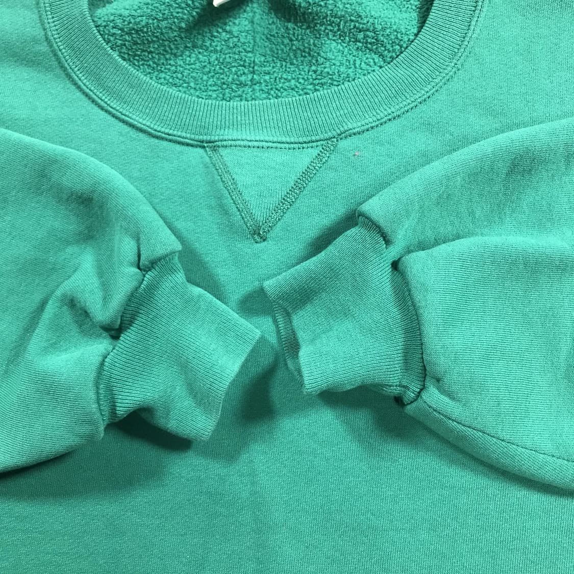 90s 러셀 애슬레틱 빈티지 에메랄드 그린 맨투맨 상품이미지5