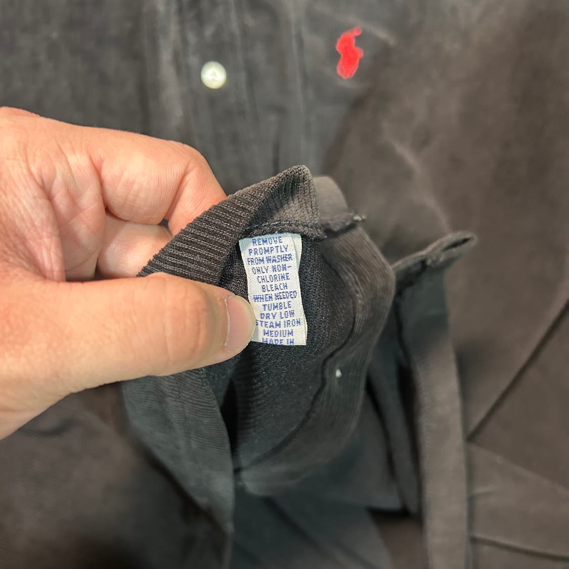 [L] 90s 폴로 코듀로이 셔츠 상품이미지4