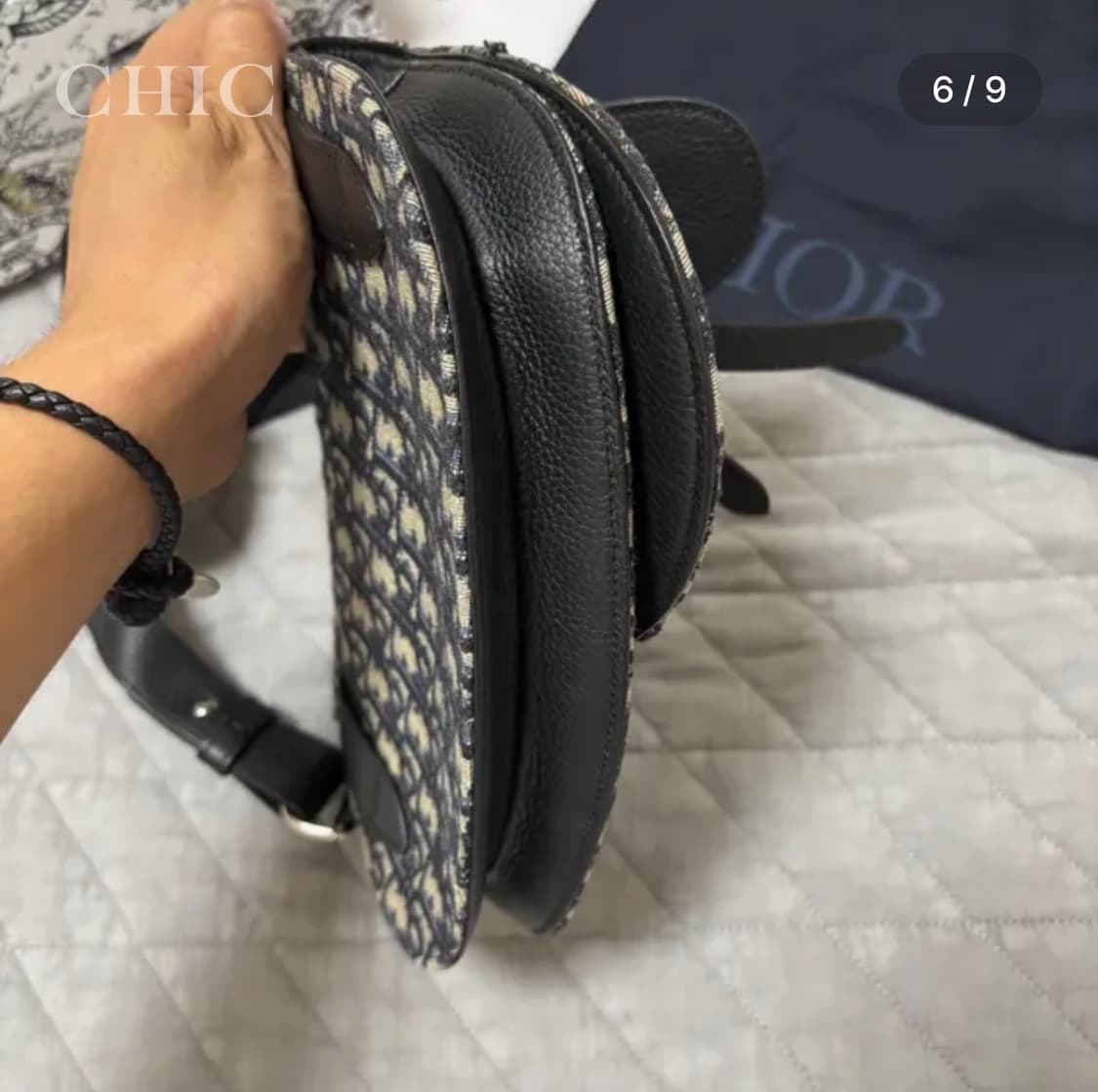 디올 오블리크 새들 파우치 백 (한정판) 상품이미지6