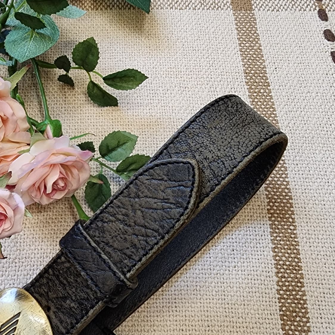 90s 엠포리오 아르마니 레더 벨트 90 상품이미지3